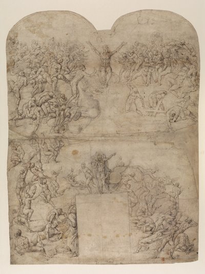 Juicio Final después de Miguel Ángel (?) (anverso) de Michelangelo (after) Buonarroti