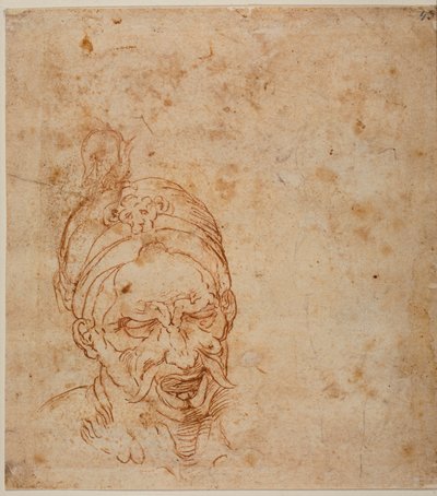 Estudio de la cabeza oriental de Michelangelo (after) Buonarroti
