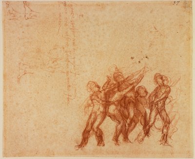 Estudios de figuras desnudas de Michelangelo (after) Buonarroti