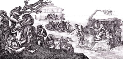 El diluvio de Michelangelo (after) Buonarroti