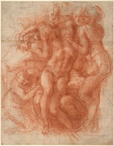 Lamentación (recto), c. 1530 de Michelangelo