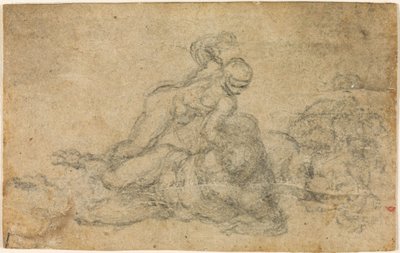 Miguel Ángel - David y Goliat. Estudios arquitectónicos en verso, ca. 1550-1556, I, 32a de Michelangelo