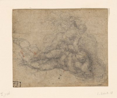 Miguel Ángel - David y Goliat. Estudios arquitectónicos en verso, ca. 1550-1556, I, 32d de Michelangelo