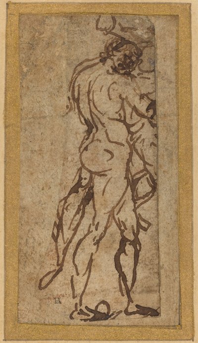 Dos desnudos peleando de Michelangelo
