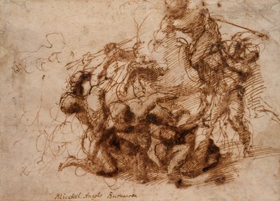 Escena de batalla de Michelangelo Buonarroti
