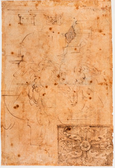 Aquila bocetos y estudios de elementos arquitectónicos de Michelangelo Buonarroti