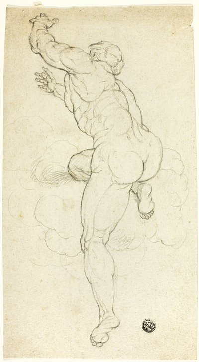 Desnudo masculino ascendente de Michelangelo Buonarroti