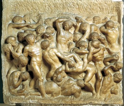 Batalla de los Lapitas contra los Centauros de Michelangelo Buonarroti