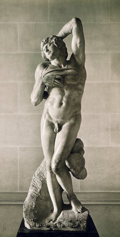 Cautivo, llamado El esclavo moribundo de Michelangelo Buonarroti