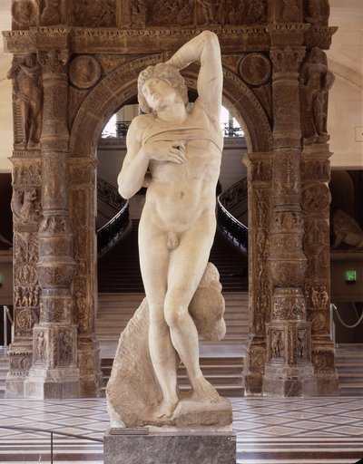 Cautivo, conocido como El Esclavo Moribundo de Michelangelo Buonarroti