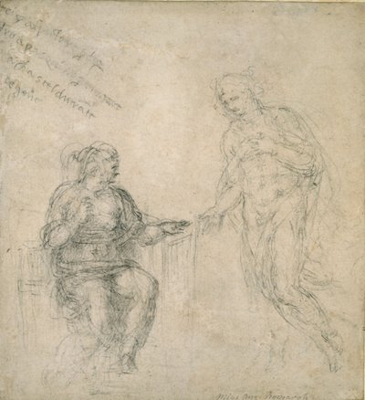 Cristo despidiéndose de su madre después de la resurrección de Michelangelo Buonarroti