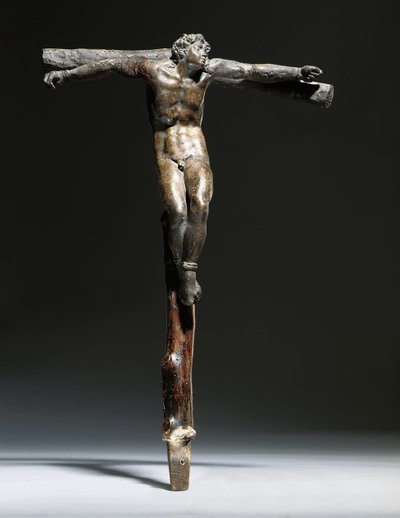 Grupo de crucifixión de Cristo, el Buen Ladrón y el Mal Ladrón de Michelangelo Buonarroti