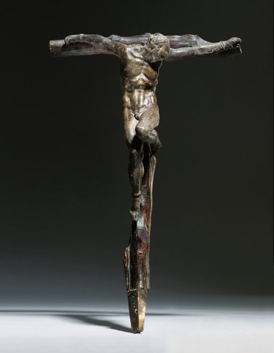 Grupo de crucifixión de Cristo, el Buen Ladrón y el Mal Ladrón de Michelangelo Buonarroti