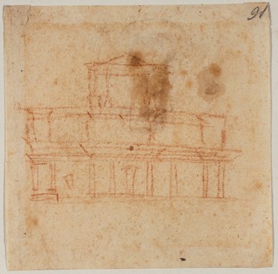 Diseño de la fachada de San Lorenzo de Michelangelo Buonarroti
