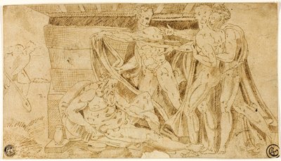 La embriaguez de Noé de Michelangelo Buonarroti