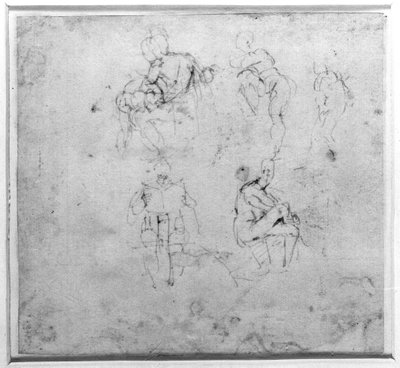 Estudio de figura, c.1511 de Michelangelo Buonarroti