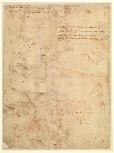 Estudio de figura de Michelangelo Buonarroti