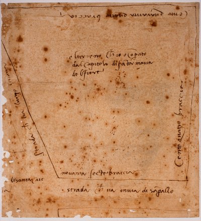 Plano de Michelangelo Buonarroti