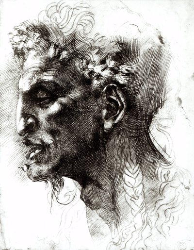 Cabeza de un sátiro de Michelangelo Buonarroti