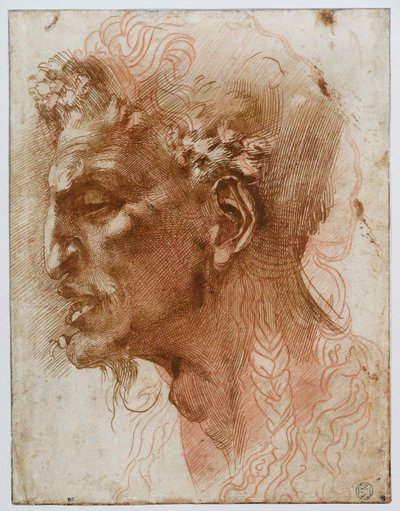 Cabeza de un sátiro de Michelangelo Buonarroti