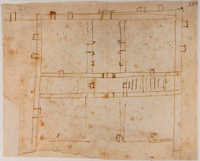 Plano de la casa de Michelangelo Buonarroti