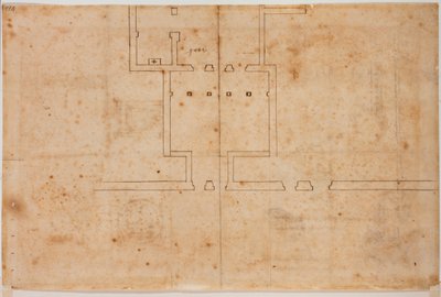 Plano incompleto de San Silvestro in Capite de Michelangelo Buonarroti
