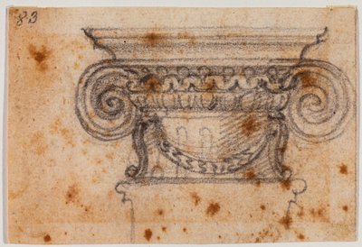 Estudio del capital iónico de Michelangelo Buonarroti