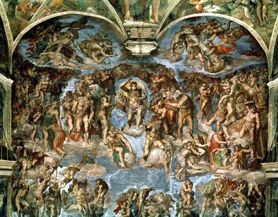Juicio Final, de la Capilla Sixtina de Michelangelo Buonarroti