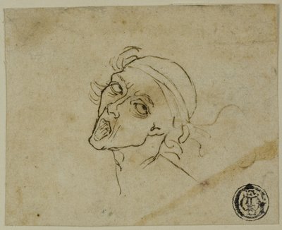 Cabeza masculina de Michelangelo Buonarroti