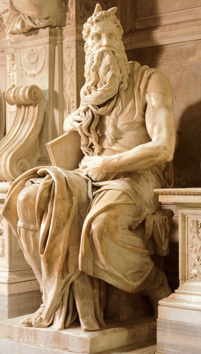 Moisés (detalle) de Michelangelo Buonarroti