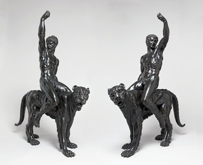 Bacantes desnudas montando panteras, c.1506-08 de Michelangelo Buonarroti