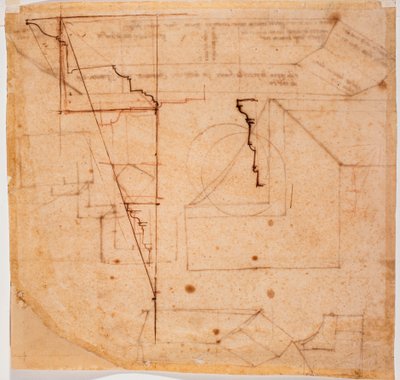 Perfiles de entablamento de Michelangelo Buonarroti