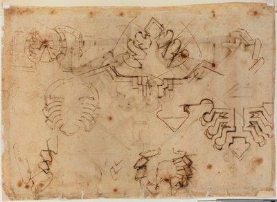 Estudios para fortificaciones de Michelangelo Buonarroti
