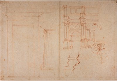 Estudios a partir de monumentos romanos de Michelangelo Buonarroti