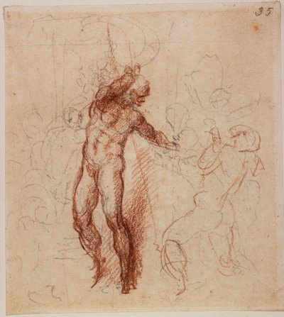 Estudio para un Cristo en el limbo de Michelangelo Buonarroti