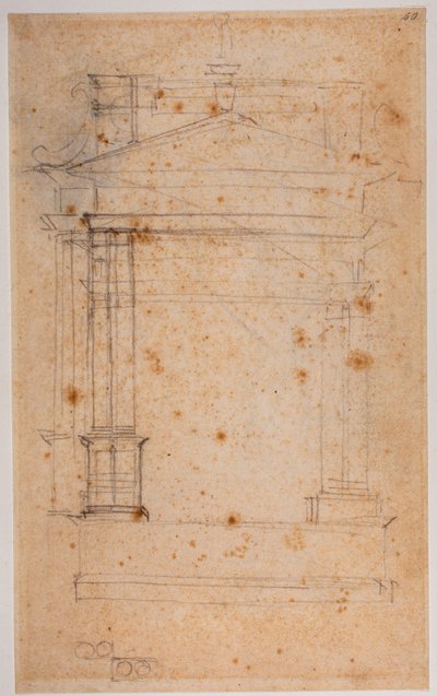Estudio para un altar o sepulcro mural de Michelangelo Buonarroti