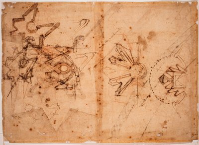 Estudio para el baluarte de la Puerta de la Pradera de Todos los Santos de Michelangelo Buonarroti