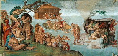 El Diluvio (Capilla Sixtina en el Vaticano) de Michelangelo Buonarroti