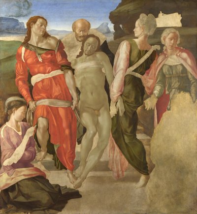El Entierro (inacabado) de Michelangelo Buonarroti