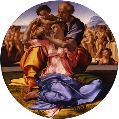 La Sagrada Familia (El Tondo Doni) de Michelangelo Buonarroti