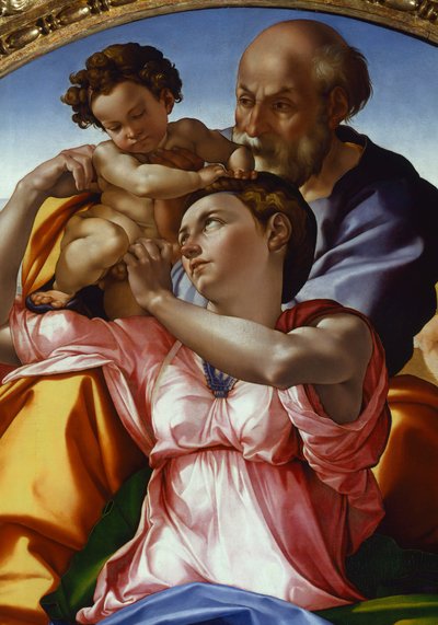 La Sagrada Familia por Miguel Ángel Buonarroti (1475-1564) de Michelangelo Buonarroti