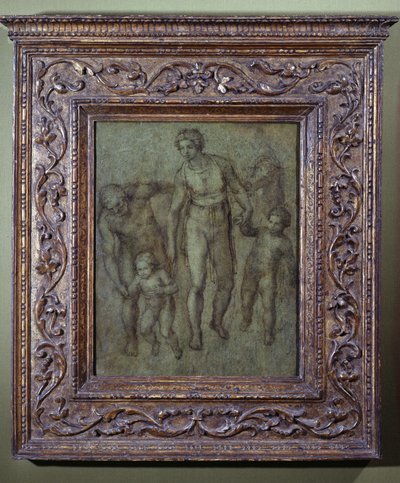 La Sagrada Familia con San Juan Bautista, c.1540 de Michelangelo Buonarroti