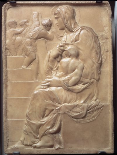 La Madonna de las Escaleras de Michelangelo Buonarroti