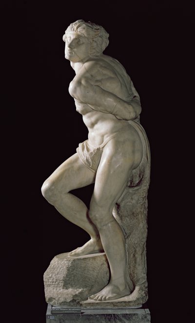 El esclavo rebelde, 1513-15 de Michelangelo Buonarroti