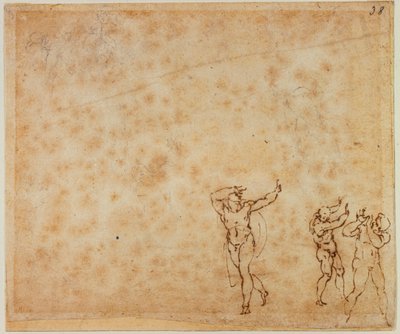 Tres desnudos de Michelangelo Buonarroti