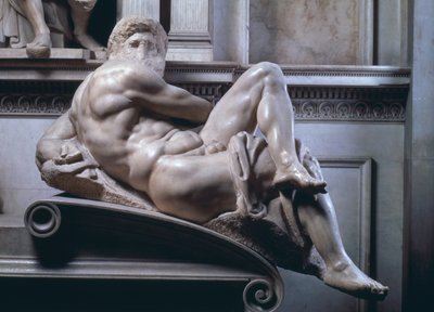 Tumba de Giuliano de Medici, detalle del Día de Michelangelo Buonarroti