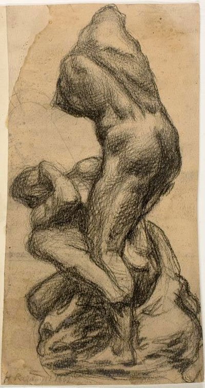 Dos Figuras Luchando de Michelangelo Buonarroti
