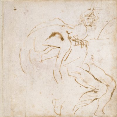 Dos estudios parciales de figuras, c1490-1560 de Michelangelo Buonarroti