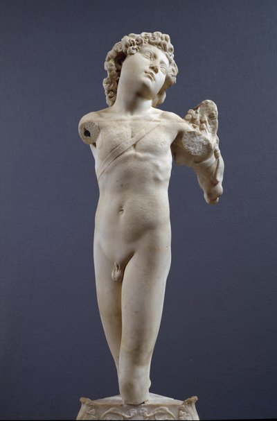 Joven arquero, c.1490 (mármol) de Michelangelo Buonarroti