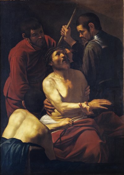 Cristo coronado de espinas, c. 1605 de Michelangelo Caravaggio